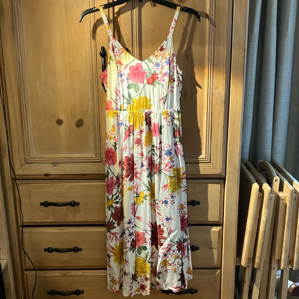 Boho Floral Sundress with Adjustable Straps, Old Navy, XS